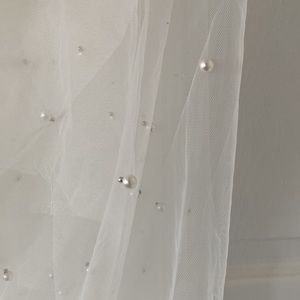 Pearl Wedding Veil - 120in